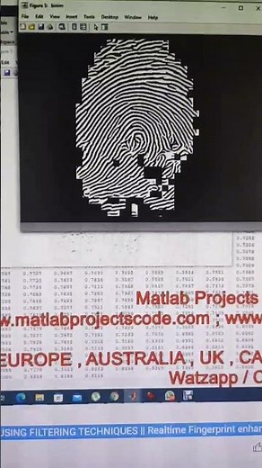 FINGERPRINT IMAGE ENHANCEMENT USING FILTERING TECHNIQUES || Realtime Fingerprint enhancement-MATLAB