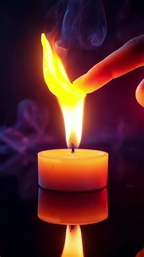 “This Candle Freezes With a Touch… You Won’t Believe It ❄️🔥” ✅ #unreal #satisfying
