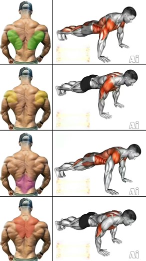 The back-focused push-up is a push-up variation that engages the back muscles along with the shoulders and arms, helping to improve posture and upper-body stability. 📽️©️ - @fit-workout body #back #fitness #fblifestyle #muscle #exercise #fyp #reels | EFitnessHelp
