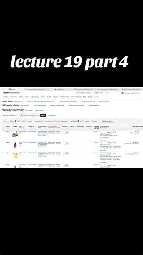 lecture 19 part 4#AmazonFBA #viral #fyp #onlinebusiness #AmazonBusiness