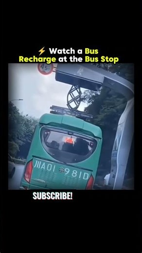 This Bus Recharges in Minutes at the Bus Stop 😳⚡