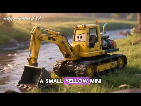 Mini Bulldozer Builds a Tiny Bridge – 3D Construction Animation for Kids & Learners