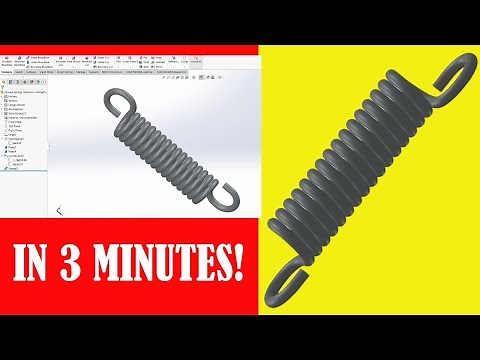 Solidworks tutorial Tension Spring