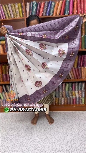 Meena Work Soft silk saree₹799/-✨To order WhatsApp-9843713988 MJ TEX elampillai