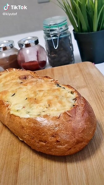 Freshly Baked Cheese Bread Loaf Recipe