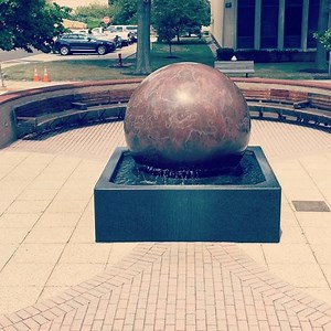 Whenever you have one of those deep philosophical questions about the meaning of life or need to ponder the answer to a complex challenge on a project, this is a great place to come and reflect. It's pure irony that this spinning wonder is known as "The Kugel Fountain." Rhymes with your favorite search engine... #AtMerckIMInspired #MerckLifeBalance #DeepThoughts #career #Pharma #MerckCareers #Jobs | Merck Careers