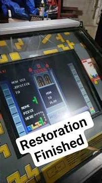 Finishing My Tetris Arcade Machine Restoration! #retro #arcade #restoration #tetris #repair
