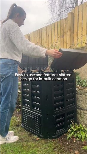 Best composter bins suitable for UK weather - Vonhaus 360L Composter #composting #compostbin