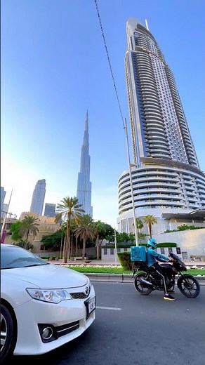 Stunning downtown view featuring Address Boulevard and Burj Khalifa.🇦🇪🇵🇰📸🩵