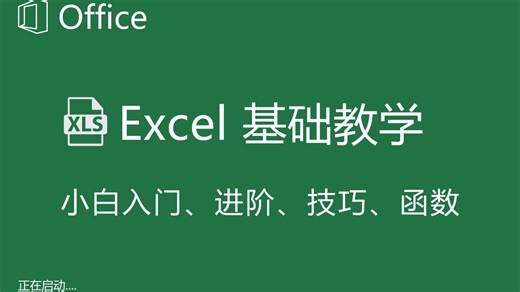 【2026最新全套】Excel零基础入门进阶到函数，Excel自学教程从小白到高手入门起步超详细实操教程（Excel教程、Excel函数、Excel技巧）