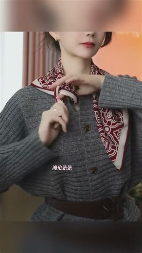 The Perfect Bow Knot: Effortless Silk Scarf Styling Tutorial #ScarfStyle #ScarfHack #SilkScarf