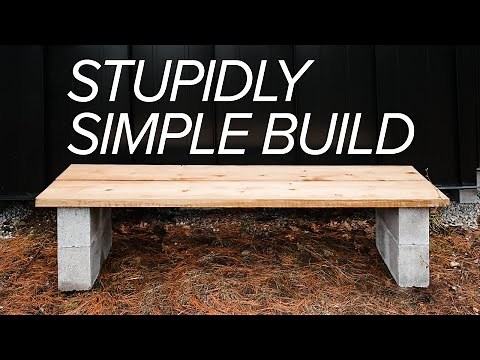 No-Cut, No-Screw : Beginner Backyard Bench DIY! Downloadable Plans