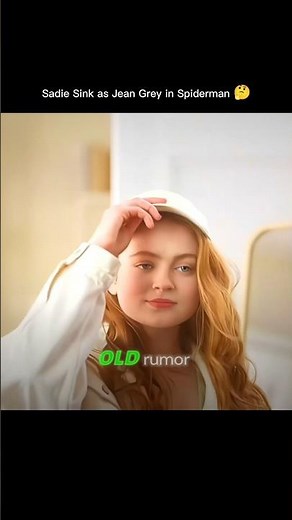 Sadie Sink as Jean Gray In Spider-Man brand new Day🤔