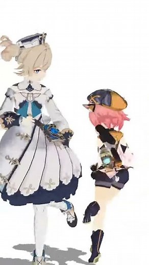 MMD Tiktok Genshin Impact Faded Shuffle Dance #Shorts