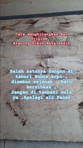 Cara Menghilangkan Bau Triplek atau yang bikin Mata terasa Perih atau pedih #tutorial #cara #tukang