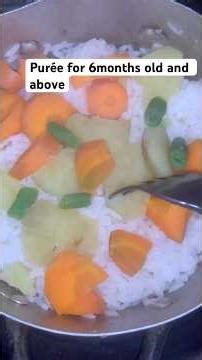 How to make purée for 6months old and above#babyfoodrecipes #baby #viral