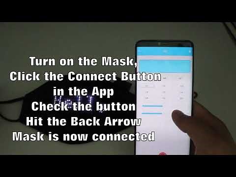 Magic Display LED Face Mask Instructions