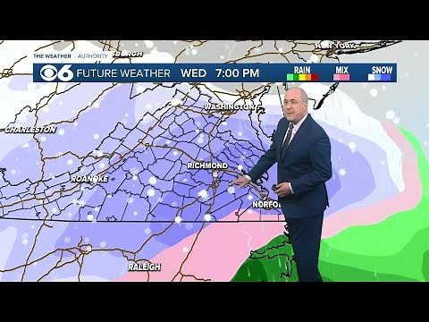 'Significant accumulation:' First look at Virginia winter storm Wednesday into Thursday