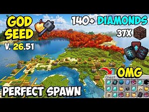 🔥Ultimate Dappled Forest [God Seed] For Minecraft 26.51 Bedrock & PE | Double 5 Blacksmith Village
