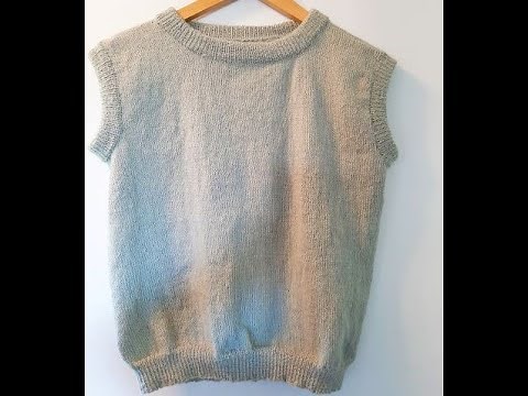 How to knit a vest, step by step.