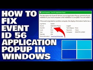 How To Fix Event ID 56 Application Popup in Windows [Guide]