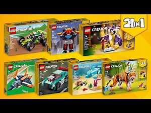 All LEGO® Creator 3in1 2022 sets 1HY [21in1] | Building Instructions | Buggy, Super Robot, Tiger...