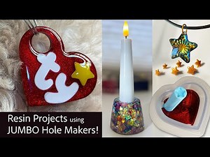 Make Bigger Holes without drilling! Any mold, any resin, clay, wax #resinjewelry #resinmolds #resin