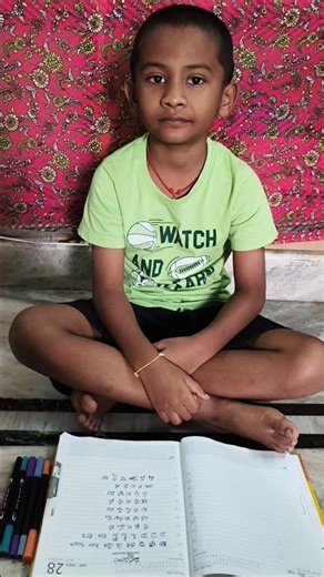 Vedansh is learning telugu varnamala#shorts