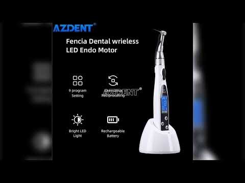 A must-have product #AZDENT Dental Wireless Endo Motor Smart Root Canal Therapy with LED Lamp 16:1