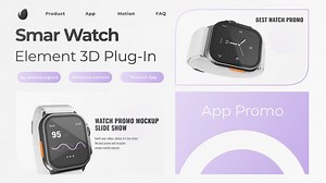 Videohive Smart Watch App Mocup 3D - 49268760 AEdownload.com