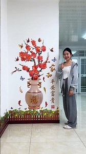 3D Vase Wall Sticker ✨ The Easiest Way to Transform Your Entryway!