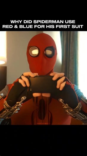 Why peter choose red and blue for his suit | marvel edits