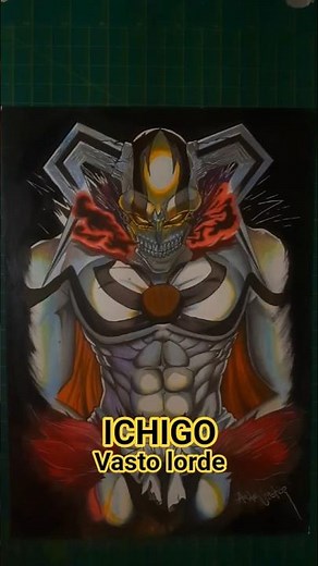 Ichigo na forma vasto lorde. Bleach. #fanart #bleach #ichigo