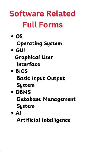computer related full forms #learning #education #computer #study #viral #computerfullforms #shorts