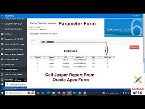 How to Call Jasper Report from Oracle Apex Form | Mr Gactack
