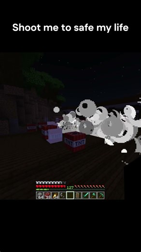 Skeleton just saved my life #minecraftshorts #minecraft #minecraftmemes