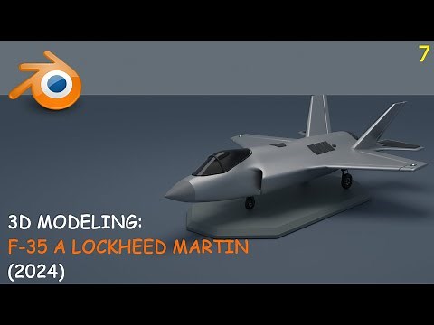 Blender - How to model a Fighter Jet (F-35 A Lockheed Martin) - Full Video