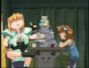 食べ過ぎてお腹が膨れた女の子　第4弾