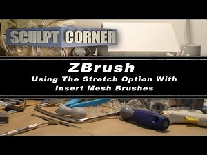 ZBrush: Using the Stretch Option with Insert Mesh Brushes