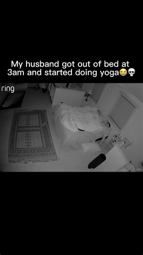 Ale & David on Instagram: "He always does the most random stuff😭 #husband #funny #yoga #latenight #3am"