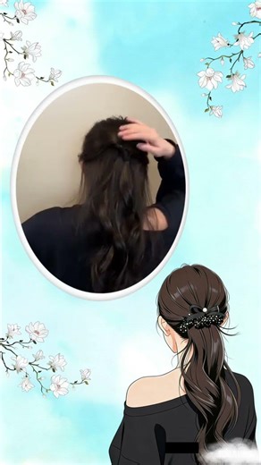 Quick & Easy Semi-Tied Hair Updo Tutorial