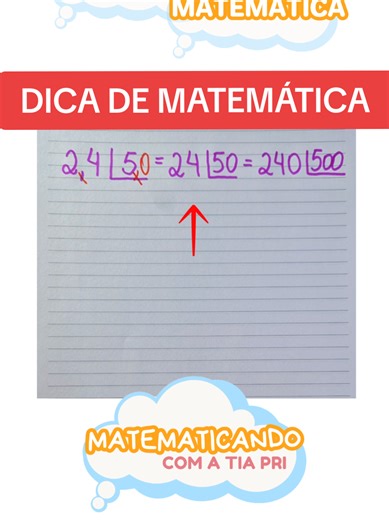 Saber essa dica faz toda a diferença!!! O que mais cai no ENEM: razão e proporção! Por isso é tão importante você dominar a divisão e frações!!! #matematicabasica #matematicaenem #enem #matematica #math