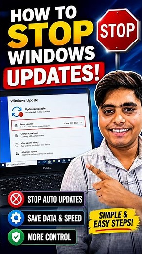 How To Stop Windows Updates Permanently 🔥 | Windows 10/11 Update Band Kaise Kare 2026 #viral #tech
