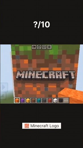 🎨 The Most Iconic Gaming Logo Ever | Minecraft #minecraft #logo #build #gaming