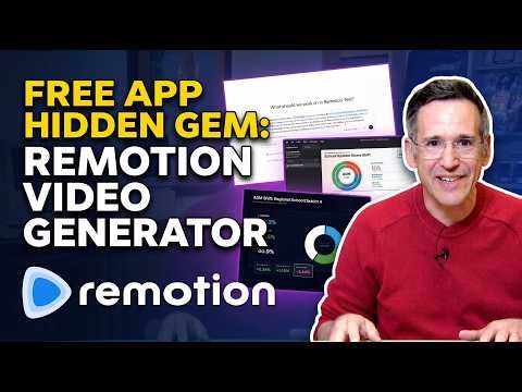 Free App Hidden Gem: Remotion Video / Motion Graphics Generator!