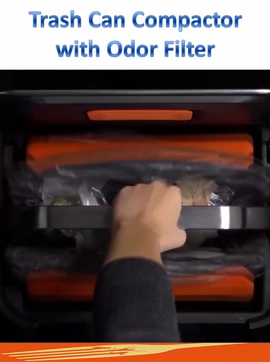 Titan Trash Can Compactor with Odor Filter #home #tiktokmademebuyit