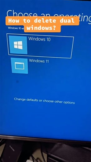 Microsoft Guy on Instagram: "How to delete dual windows like a pro!"