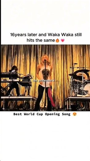 Wakka Wakka lyrics 🔥 Shakira live performance 💯 2010 World Cup song #viral