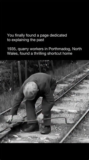 Explaining The Past on Instagram: "In 1935, quarry workers in Porthmadog, North Wales, found a thrilling shortcut home — by racing downhill on makeshift wooden trolleys called car gwyllt (“wild cars”). 🛞💨 Built from scraps with one large wheel, two small front wheels, and a hand brake, these gravity-powered rides flew nearly 1,800 yards down a 1,000-foot drop — no engine, no rails, just raw courage. ⚙️🔥 Newsreels from the time captured the spectacle — men balancing like daredevils, turning a