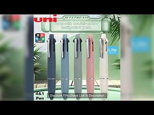 Uni Jetstream 4&1 Ballpoint Pens MSXE5LS05 Multi-Function 4 Color Lite Touch Oil Pen Mechanical Penc